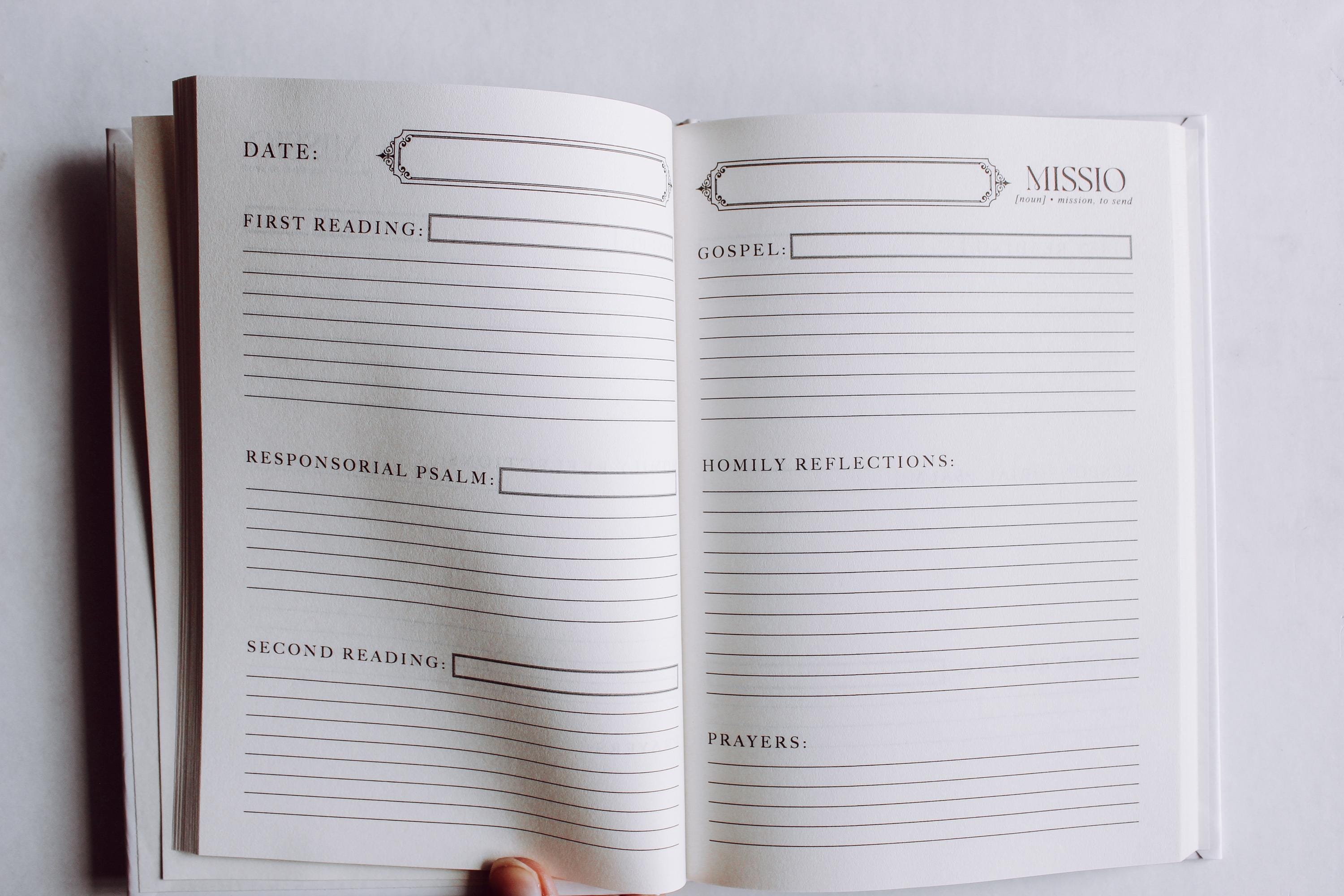 Catholic Note Taking Paper.pdf Catholic Mass Note-taking Journal - Etsy
