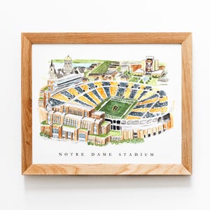 Notre Dame Football Print