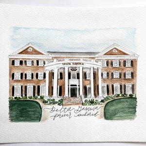 Mizzou Delta Gamma Sorority House Print