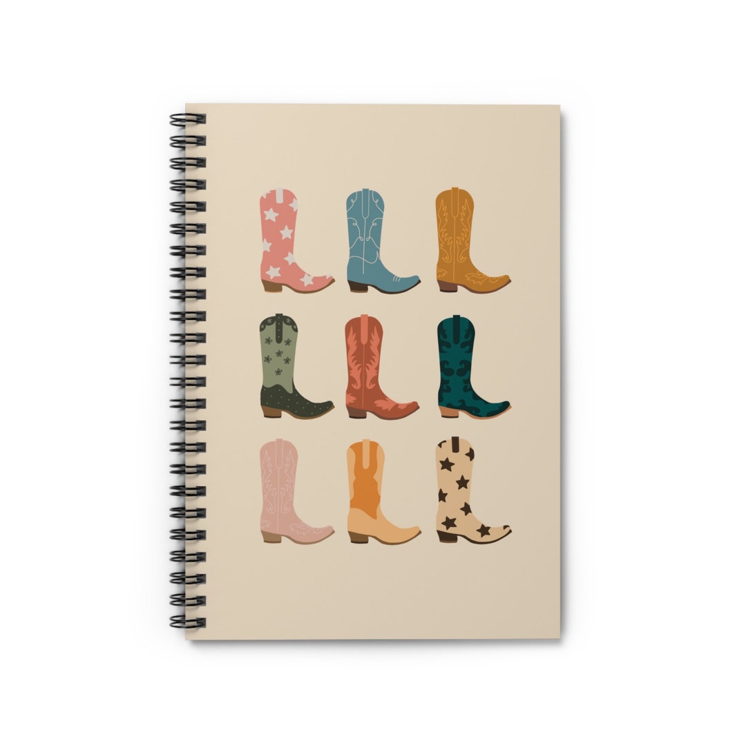 Redneck Notebook Cowboy Boot Spiral Notebook, Western Style - Etsy