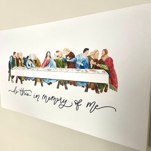 Last Supper Watercolor Print - Etsy