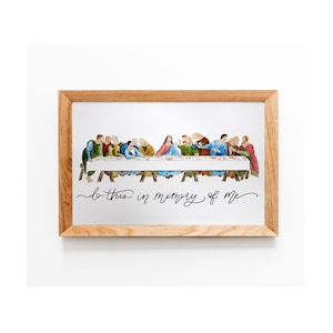 Last Supper Watercolor Print