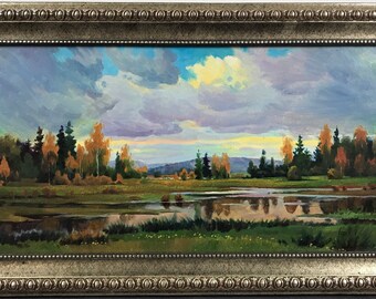 wallpapers Easy Oil Paintings Nature nature oil painting etsy