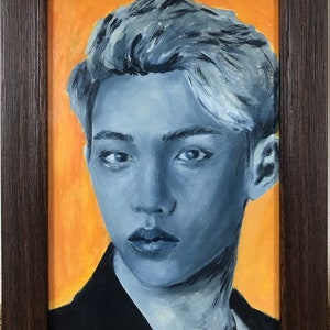 Male Portrait beauty student boy, Ukrainian Artist, European Fine Art One of a Kind, Original Ukrainian oil painting