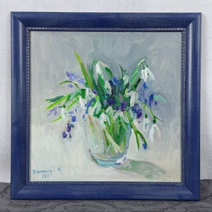 Original oil painting, Floral Still life, Flowers, Summer, One of a kind