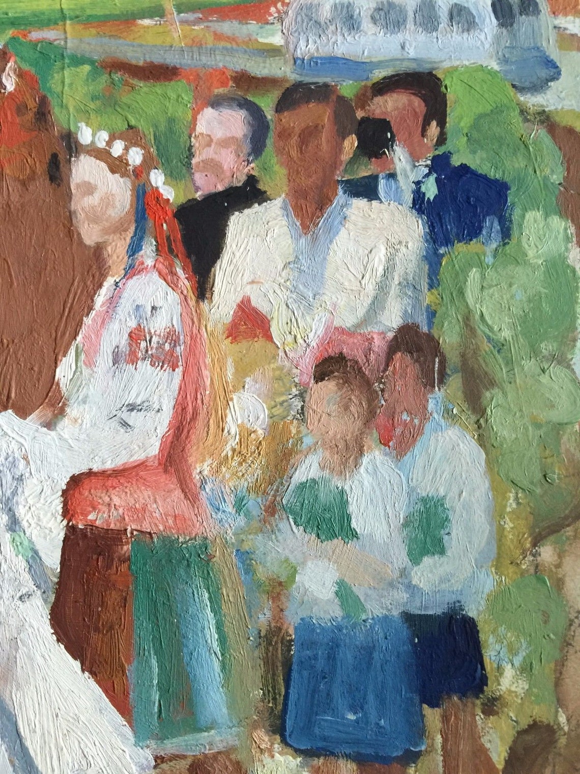 Original Painting Oil Vintage Soviet Art One of a Kind - Etsy