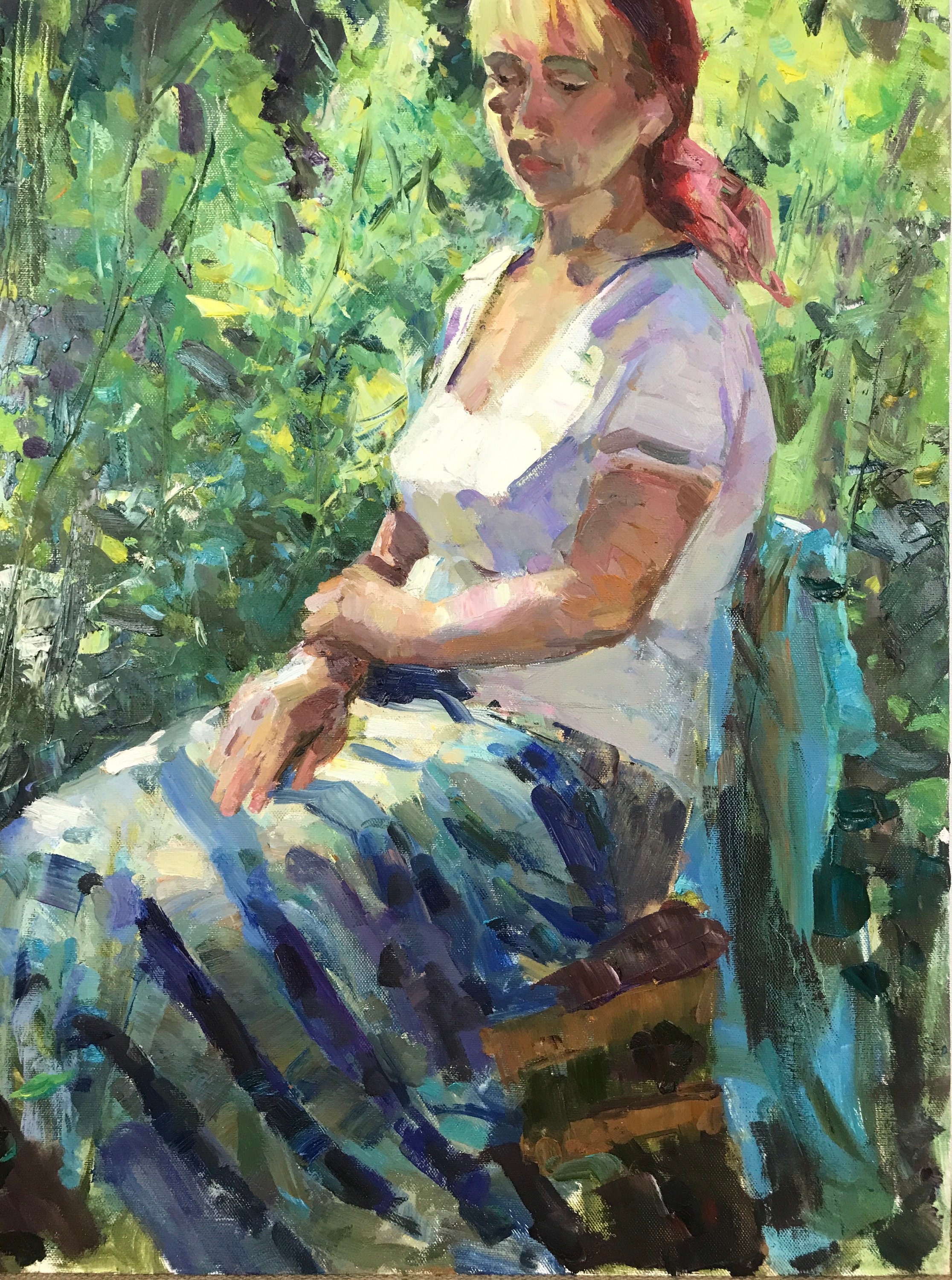 Large Oil Painting Original oil painting Portrait Girl | Etsy