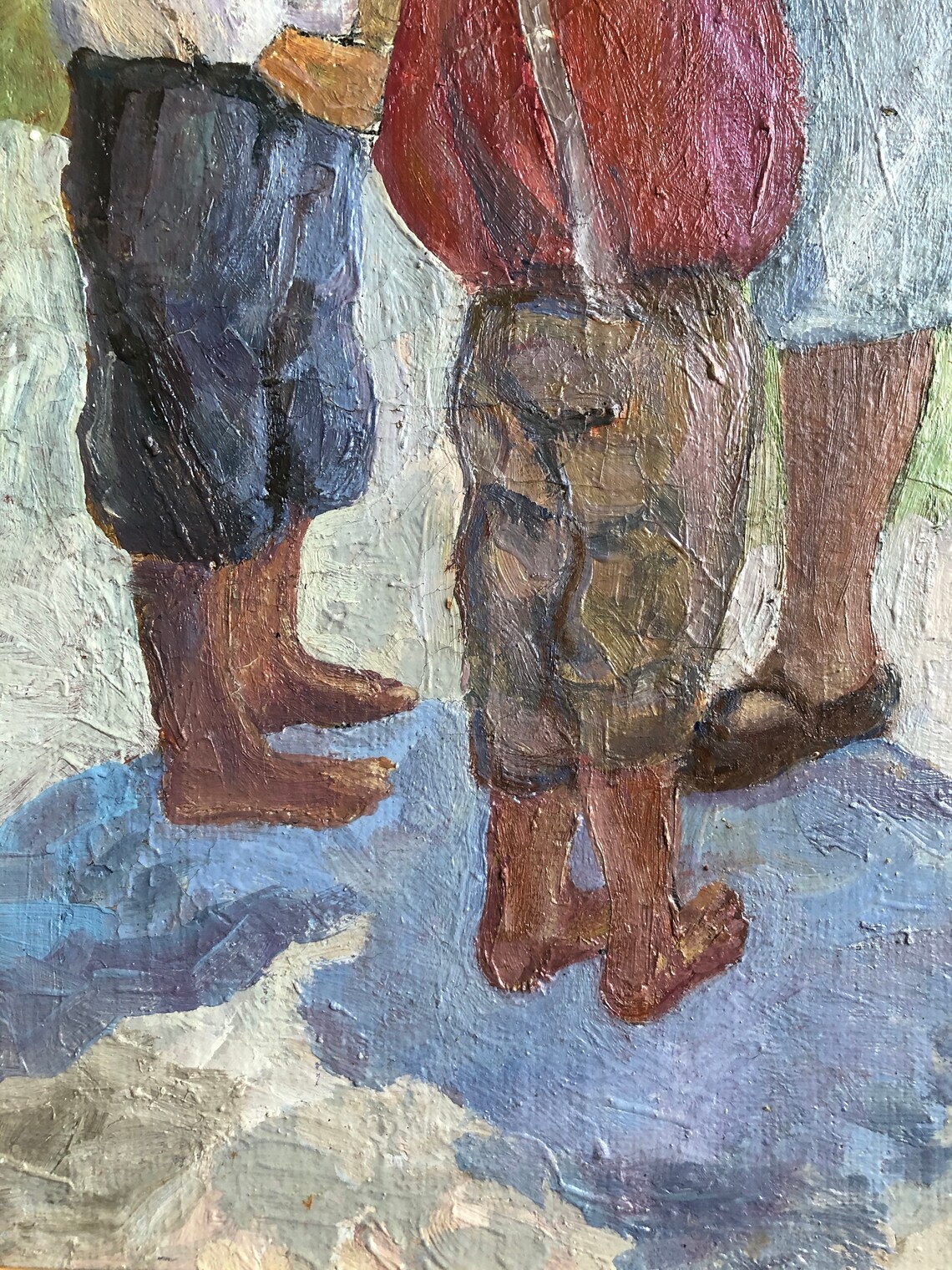 Large Oil Painting Vintage Original painting Teacher Etsy