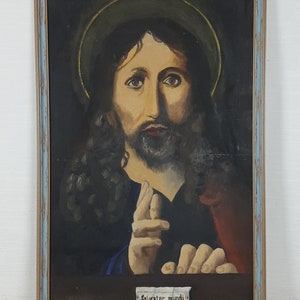 Salvator Mundi, Jesus Painting, Religious Art, Ukrainian Artist, Original Oil  Painting