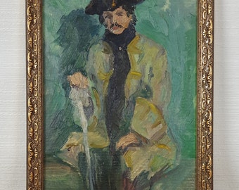 Male Portrait, Historical Costume, Ukrainian artist, One of a kind, Original Ukrainian oil painting
