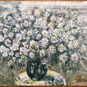 Still Life Flowers Wild Flowers Expressive, Ukrainian artist, Original Art Hand Made, Large Original Ukrainian watercolor paper painting