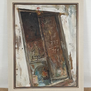 Old Window, Abandoned House, Original Oil Painting, Ukrainian Artist Zavilenskaya