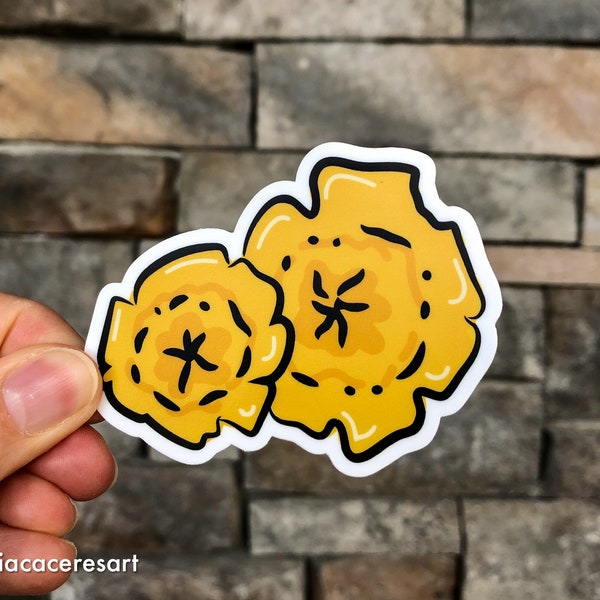 Patacones stickers | Tostones stickers | Latino food sticker | waterproof vinyl latino sticker | Panama food sticker