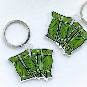 Panama tamales acrylic keychain | Latino food keychain | Panamanian food | Latino food gift | Panamanian souvenir | Gift from Panama