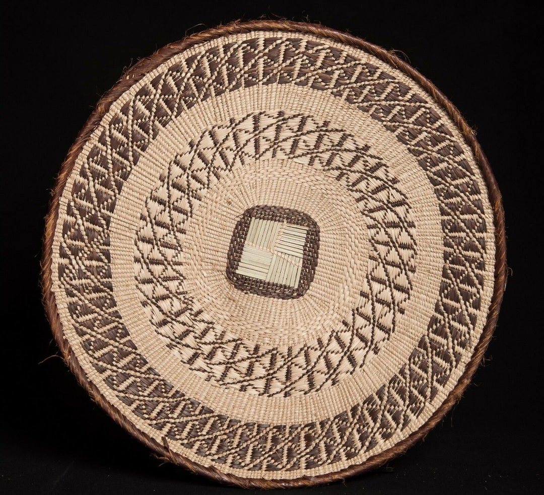 Batonga, Winnowing, Basket, 47 Cm, Zimbabwe, Zambia, African Baskets