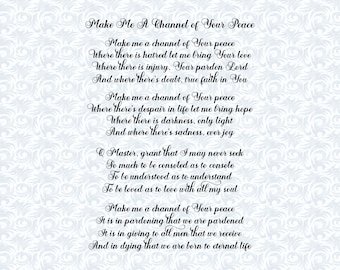 St. Francis Prayer SVG: Christian Art Gift, Commercial License (Digital Download)