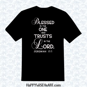 Jeremiah 17:7 Blessed is the One Who Trusts in the Lord Bible Verse SVG ...