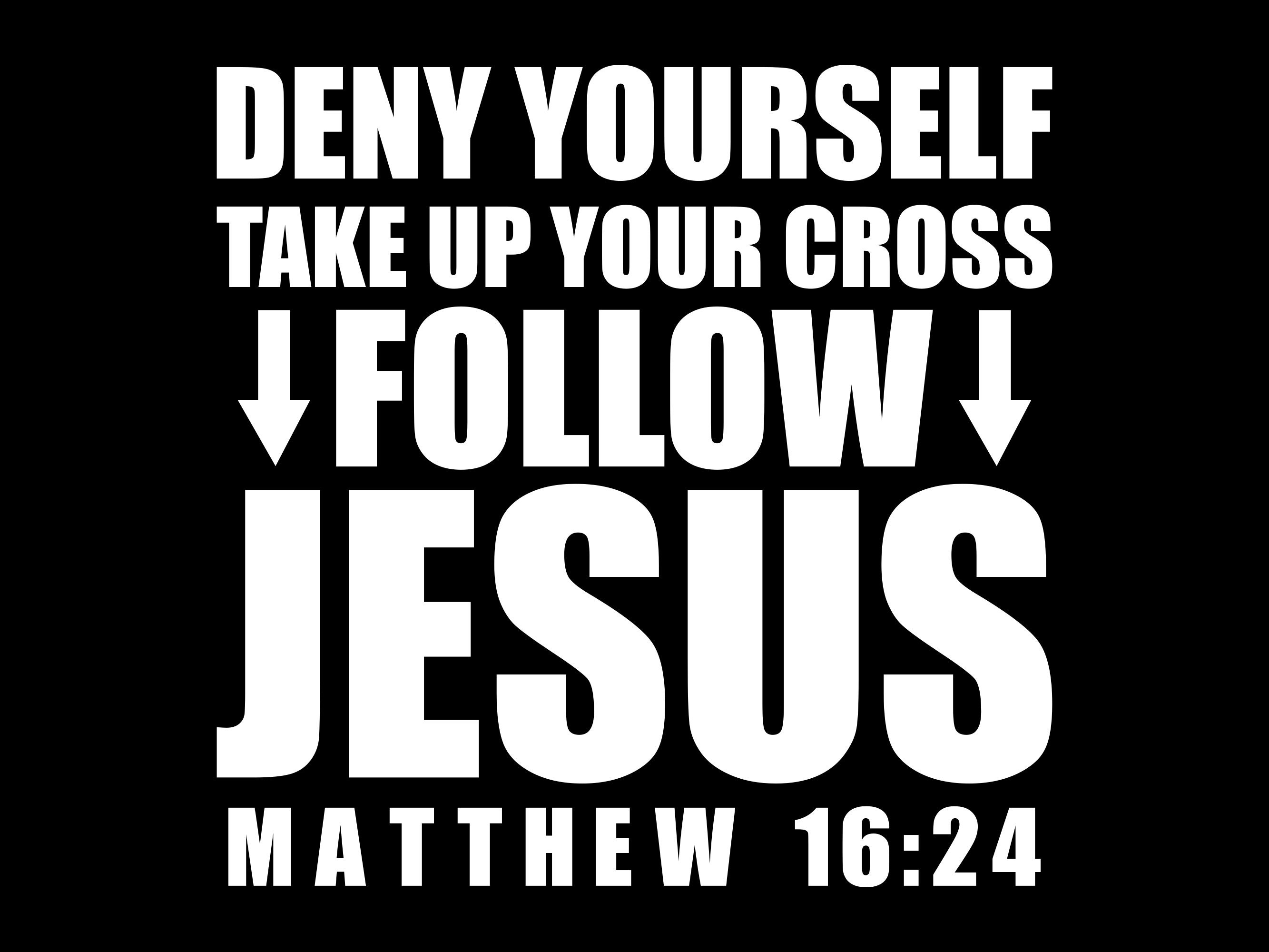 Matthew 16:24 Take up Your Cross Follow Jesus Bible Verse SVG With ...