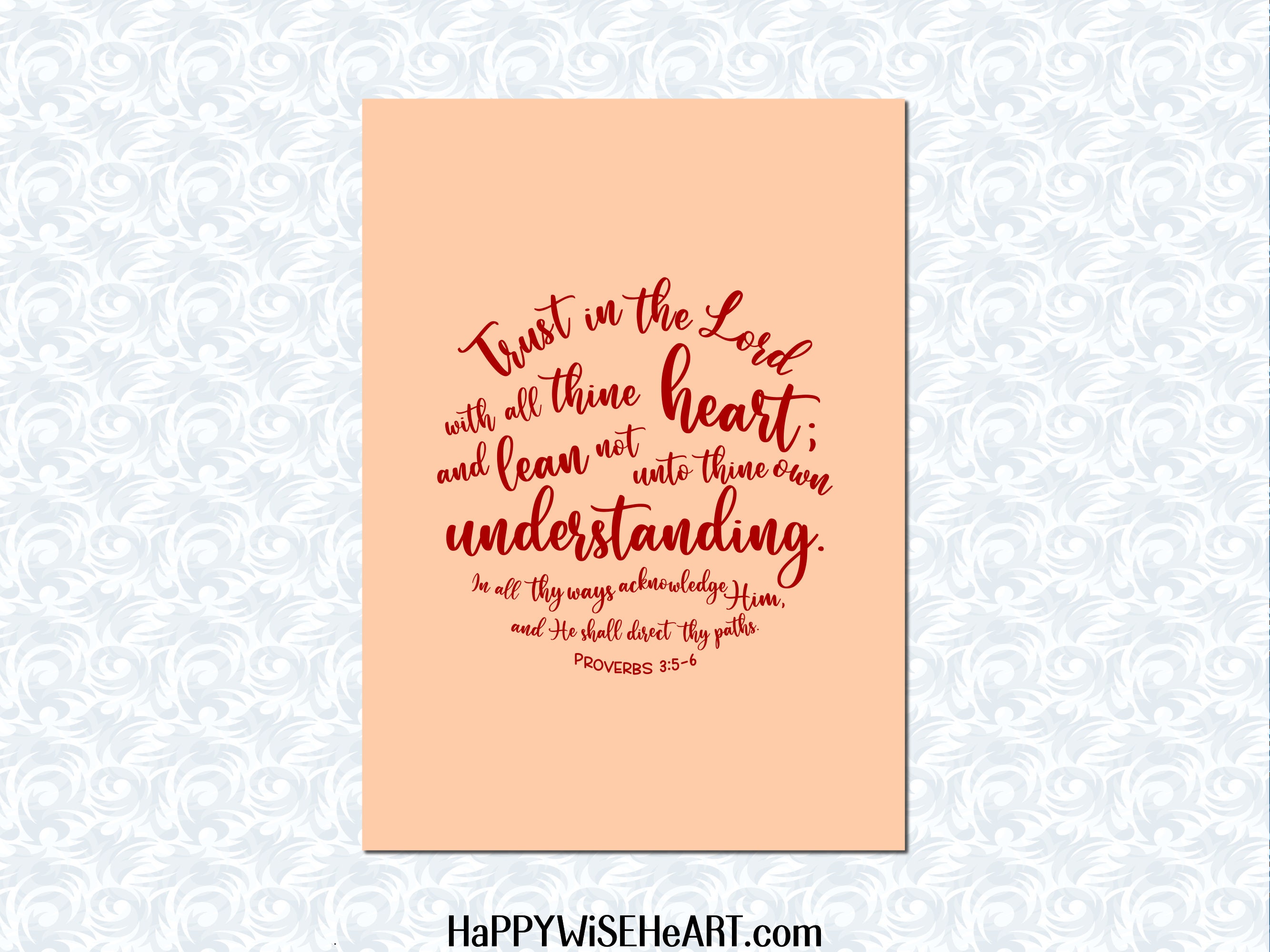 Spreuken 3:5-6 KJV Vertrouw op de Heer met heel uw hart Circle Design SVG  met commerciële licentie, christelijke kunst, gesneden bestand - Etsy België, image size:2667x2000