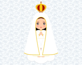 Our Lady of Fatima Clipart, Virgin Mary PNG, Commercial Use