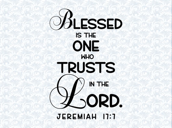 Blessed is The One Who Trusts in The Lord {Kids Face Mask} Blessed is The One Who Trusts in The Lord {Kids Face Mask}