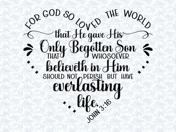 John 3:16 - For God So Loved The World {Tote Bag} John 3:16 - For God So Loved The World {Tote Bag}