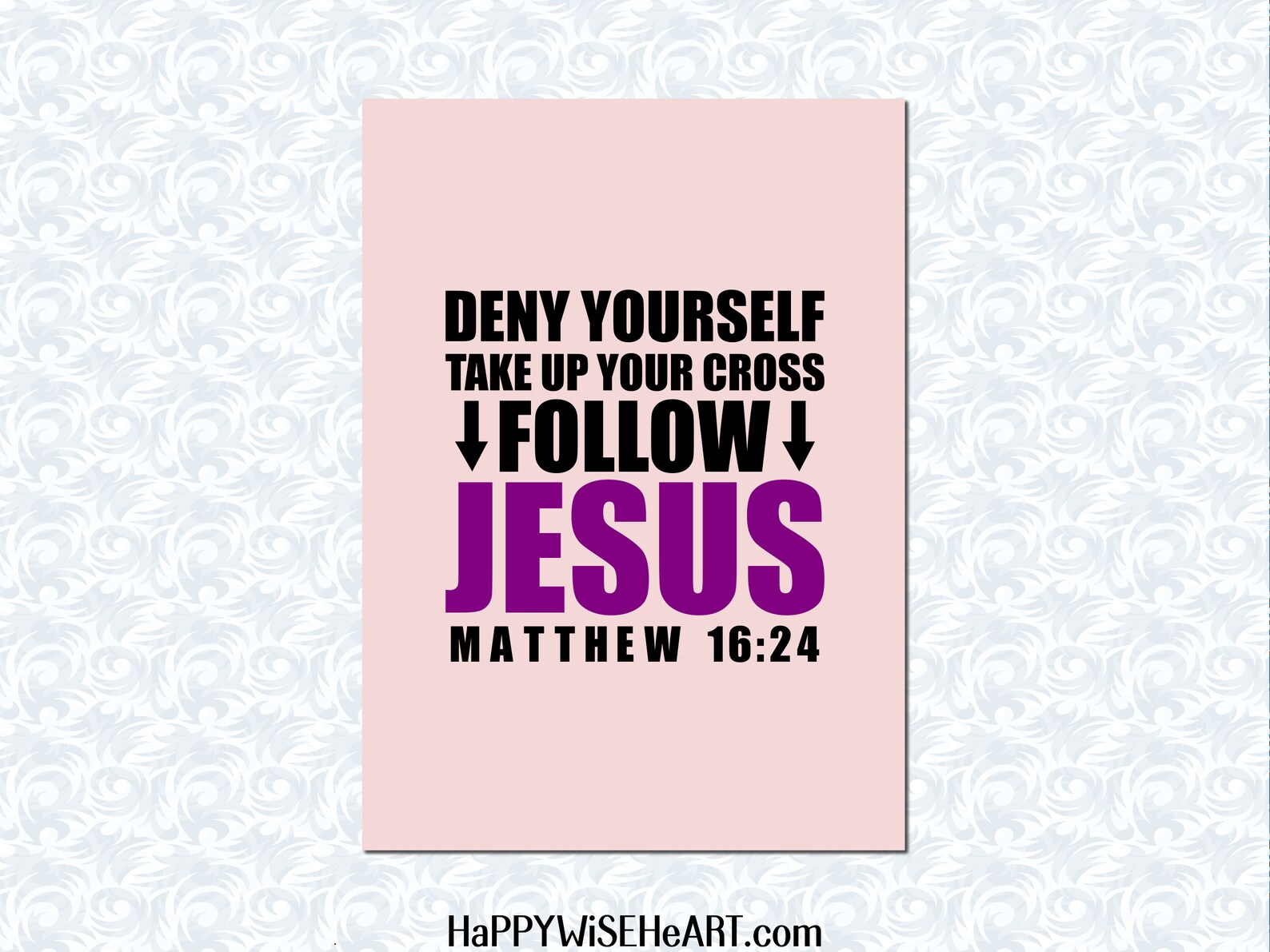 Matthew 16:24 Take up Your Cross Follow Jesus Bible Verse SVG - Etsy