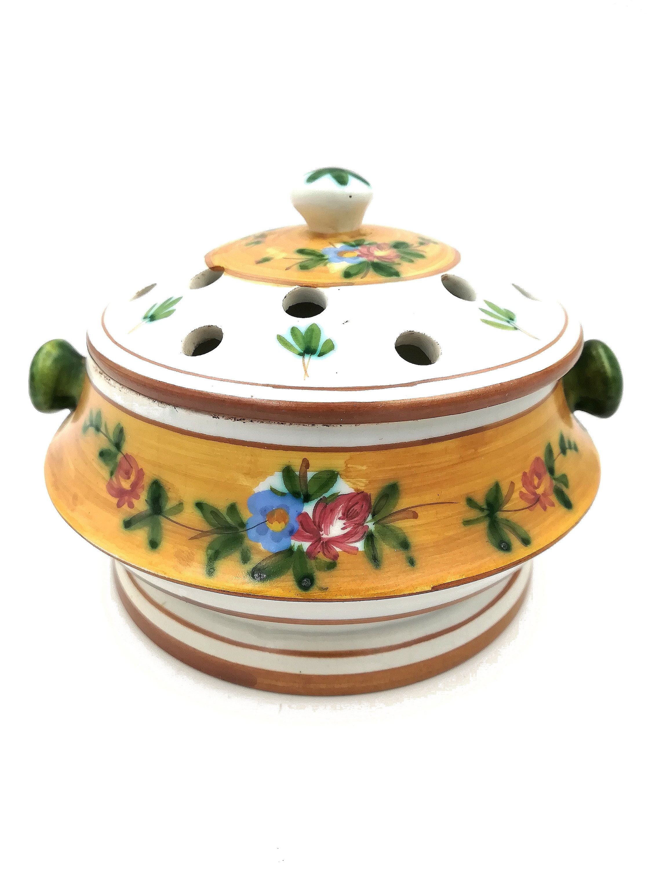 Pot Pourri, Brule Parfum, Céramique, Fontainebleau, 19Ème, Parfait Etat, Décoration