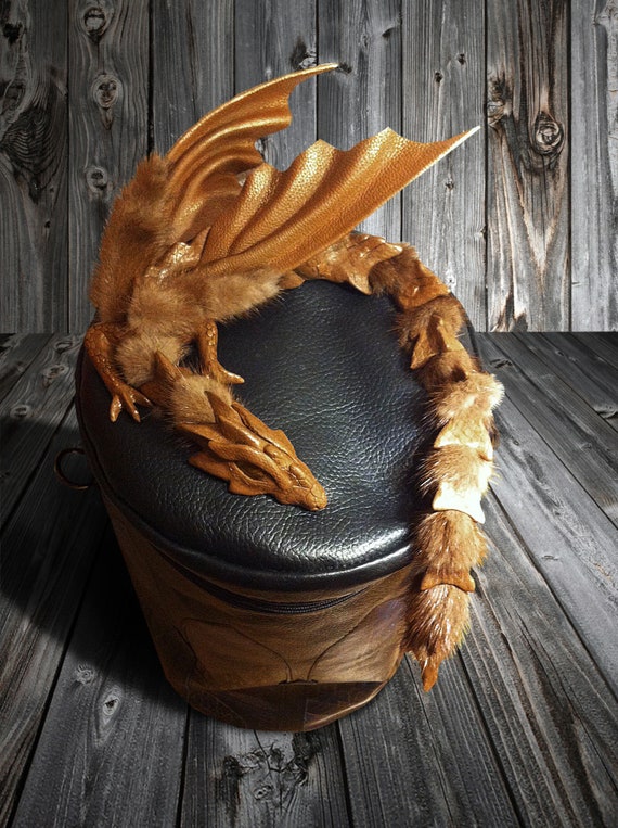 leather dragon backpack