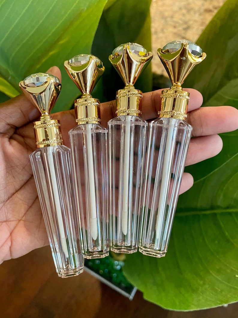 Wholesale/bulk Diamond Top Lip Gloss Tubes With Applicator Etsy