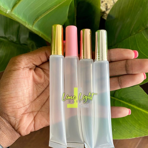 10pcs Empty Lipgloss Long Squeeze Tubes Silver Gold and Etsy