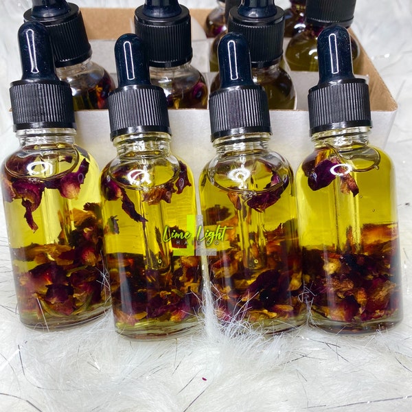 1oz Rose Infused Oil: | Wholesale | Rose Face Oil | Homemade Skincare | Natural oils | Essential Oils