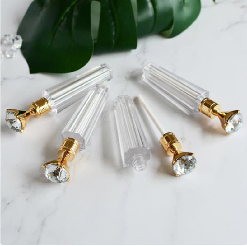 Wholesale/bulk Diamond Top Lip Gloss Tubes With Applicator Etsy