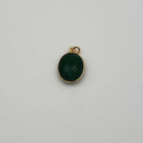 Emerald Pendant, Semi Precious Connectors, Pendants, Semi Precious Pendants, Color Stones, Jewelry Making Supply, Sebebo Jewelry