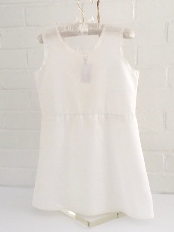 girls vintage slip dress, white slip, white dress… - image 7