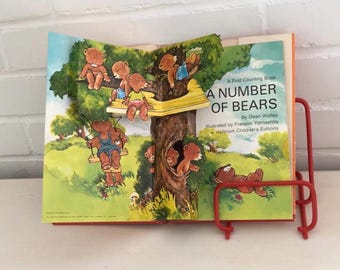 children’s classic vintage hallmark hardcover pop-up counting learning book