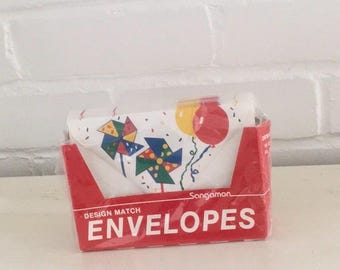 Kids Boys Girls Primary Colors 1980’s 16 Birthday Envelopes Still In Original Packaging