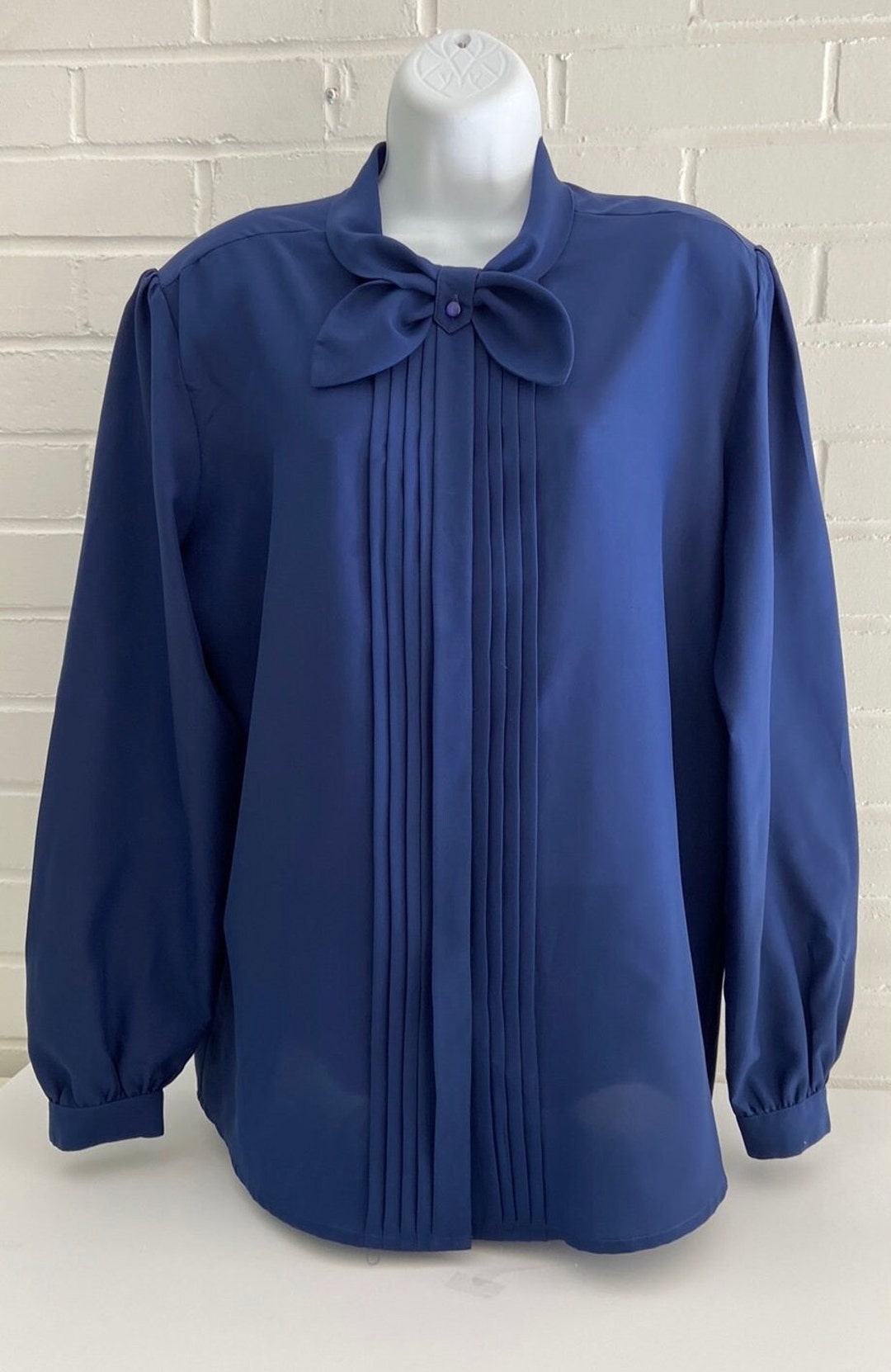 Blue Knit Professional Dress