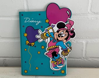 Vintage Minnie Mouse Diary: 1980s Hardcover with Locks & Keys