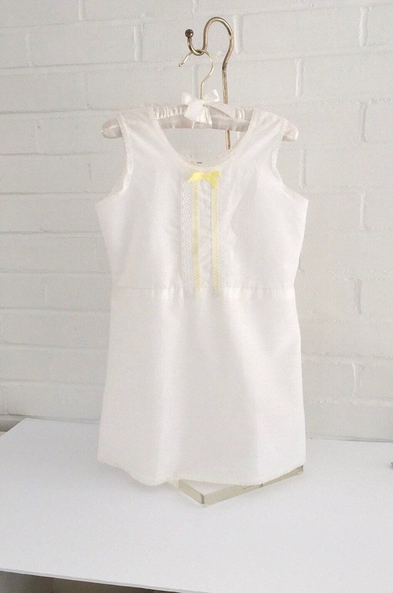 girls vintage slip dress, white slip, white dress… - image 6