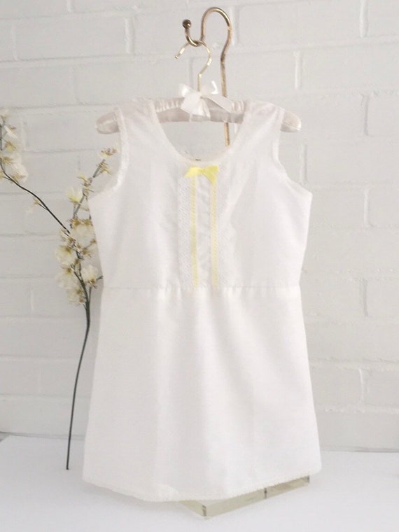 girls vintage slip dress, white slip, white dress… - image 2