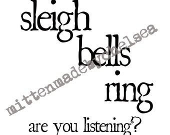 Sleigh bells ring | Etsy