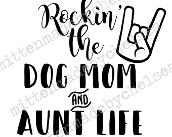 Download Rockin Aunt Life Svg Etsy PSD Mockup Templates