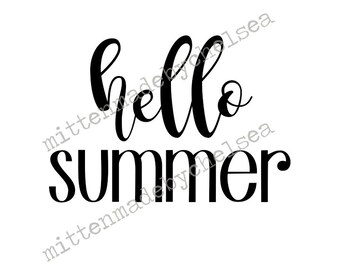 Hello Summer Svg Etsy