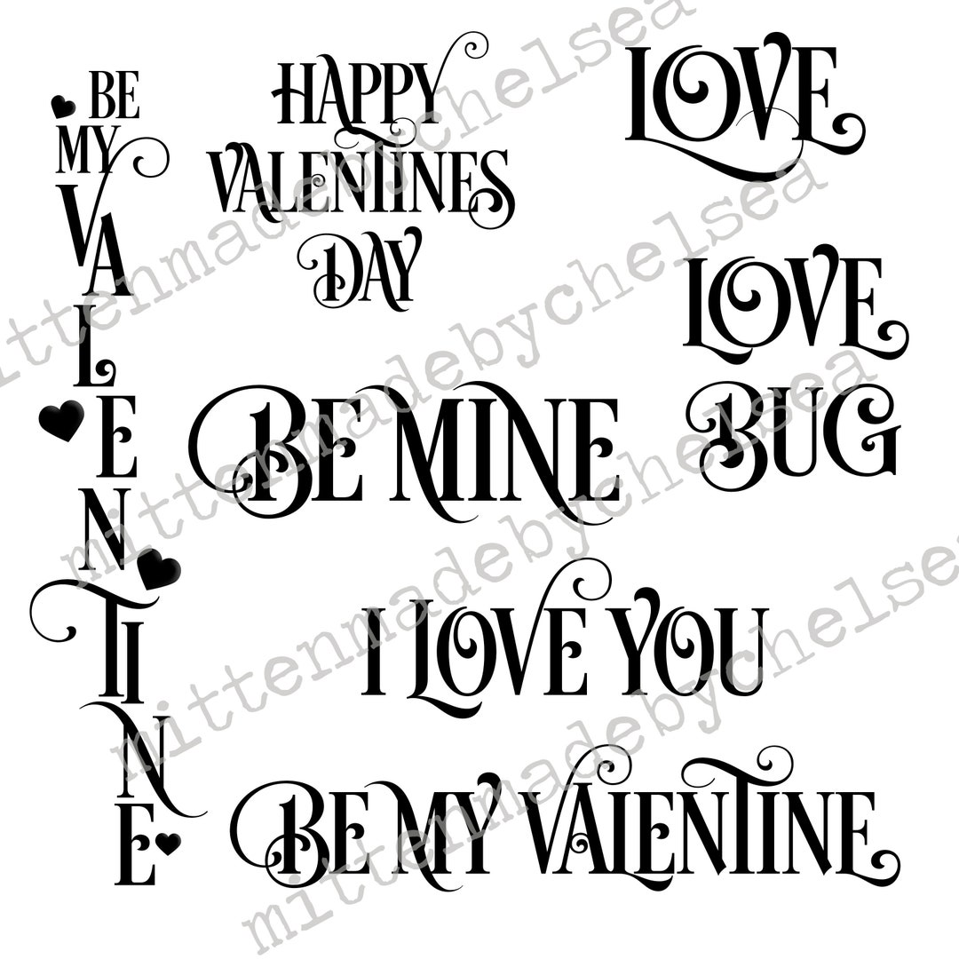 Valentine Bundle SVG DXF PDF Digital Cut File - Etsy