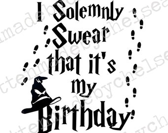 Es mi cumpleaños SVG PDF DXF Archivo de corte digital