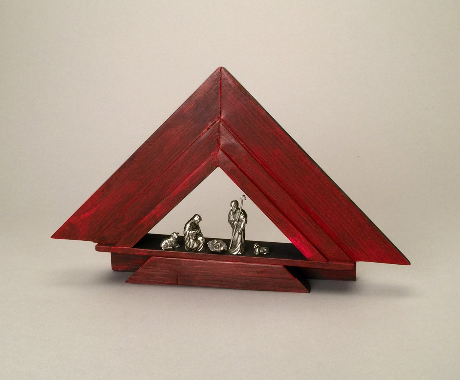 The Arrowhead shadowbox triangular frame art display Etsy