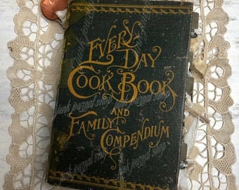 Printable Vintage EveryDay CookBook Covers. Digital Download Only!