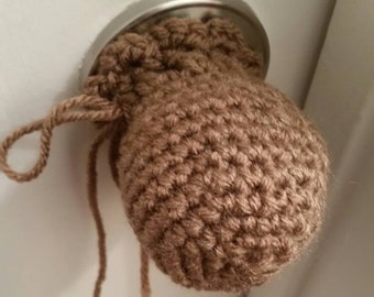 Set of 3 Crochet door knob safety covers, crochet door knobbers, door knob safety covers, crochet door knob covers