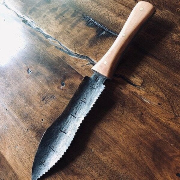 hand forged hori-hori gardening tool